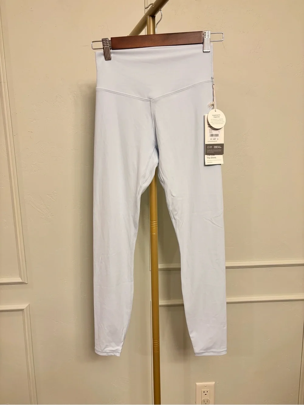 Vuori All the Form Leggings Light Blue High-Waist Small Light Mist MSRP $98